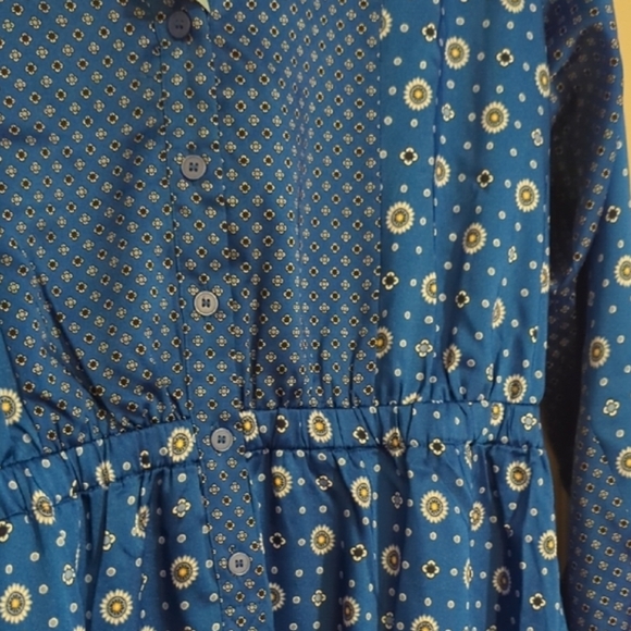 LOFT Mixed Geo Midi Dress NWT - Picture 4 of 11